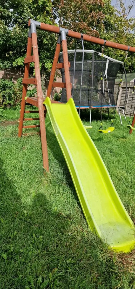 Swing Set with Wave Slide

(Wood) - Image 2