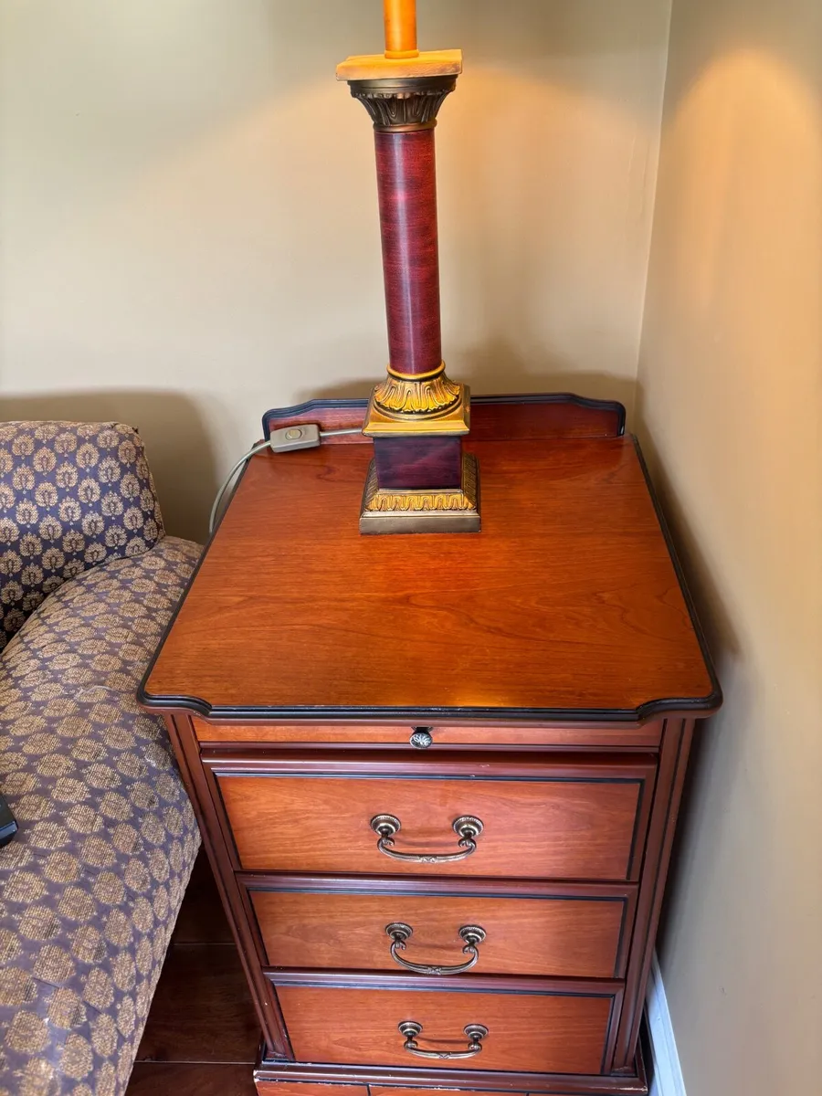 Two Mahogany lockers - Image 1