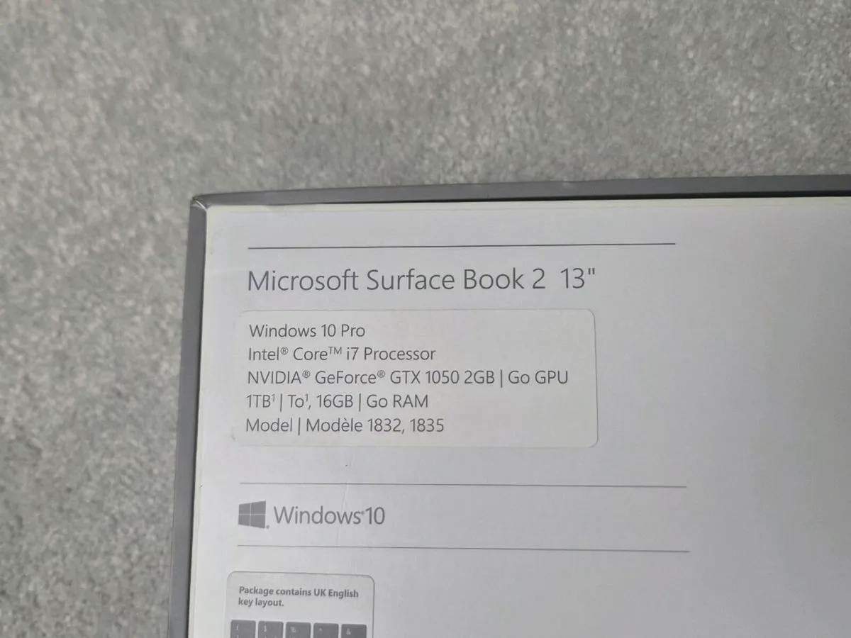 Microsoft Surface Book 2  i7/16GB/1TB Never used! - Image 4