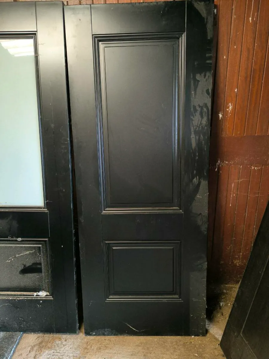 Ex-display Black internal doors 6 total - Image 1