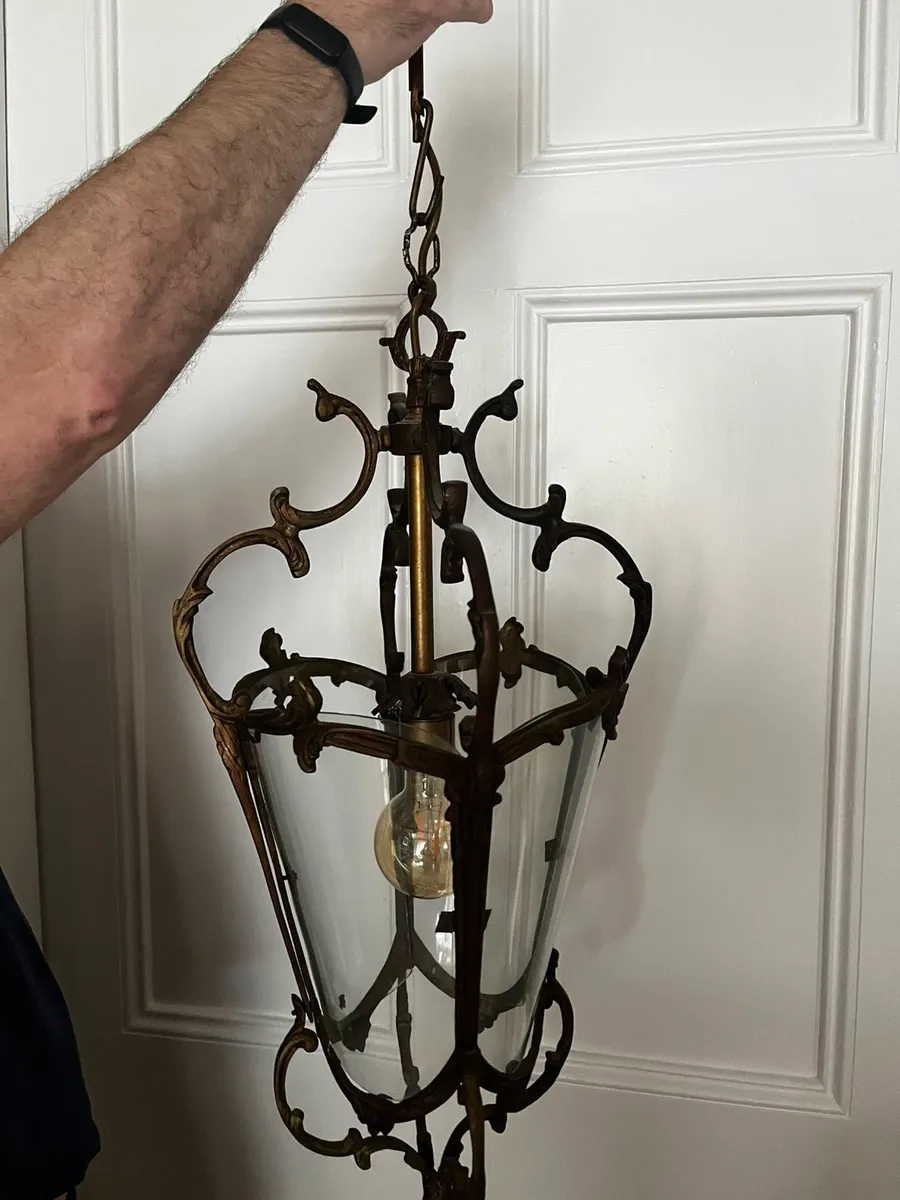 Antique lantern ceiling light - Image 3