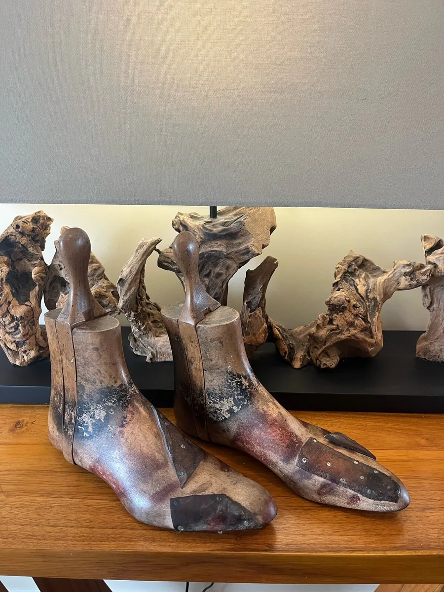 Antique Pair of Men’s Wooden Boot Trees - Image 3