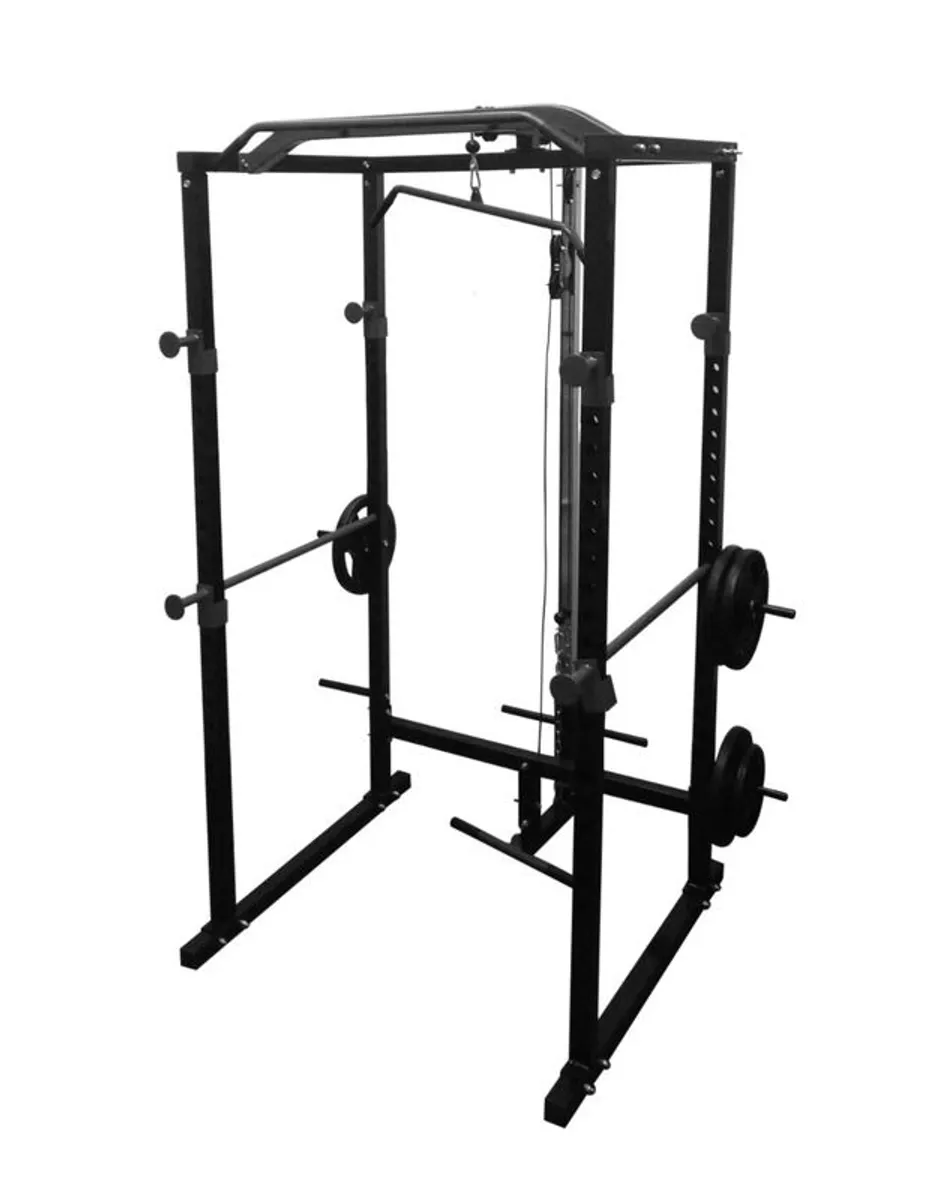 Power Rack with Lat Pull Down / Low Row - Image 1