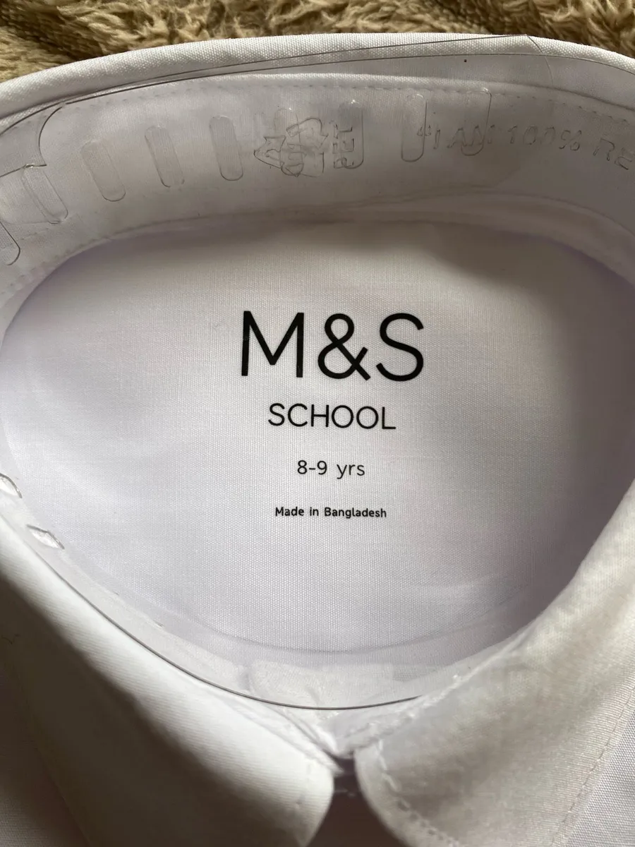 M&S Back to School While Regular Fit Shirt New - Image 1