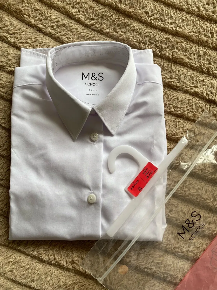 M&S Back to School While Regular Fit Shirt New - Image 2