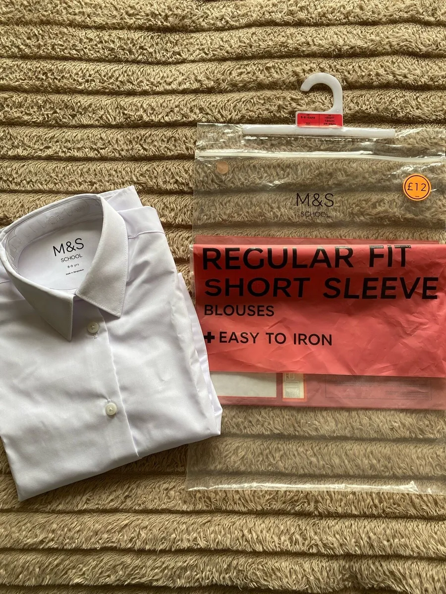 M&S Back to School While Regular Fit Shirt New - Image 4