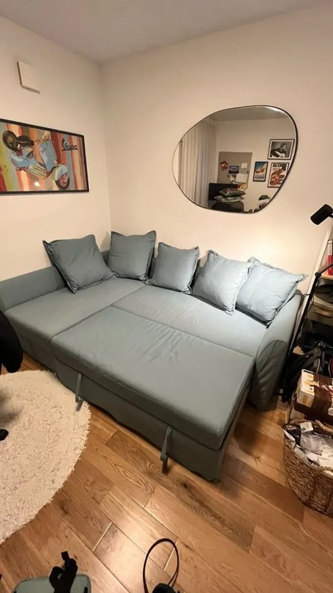 3 seat corner sofa bed with storage - Image 4