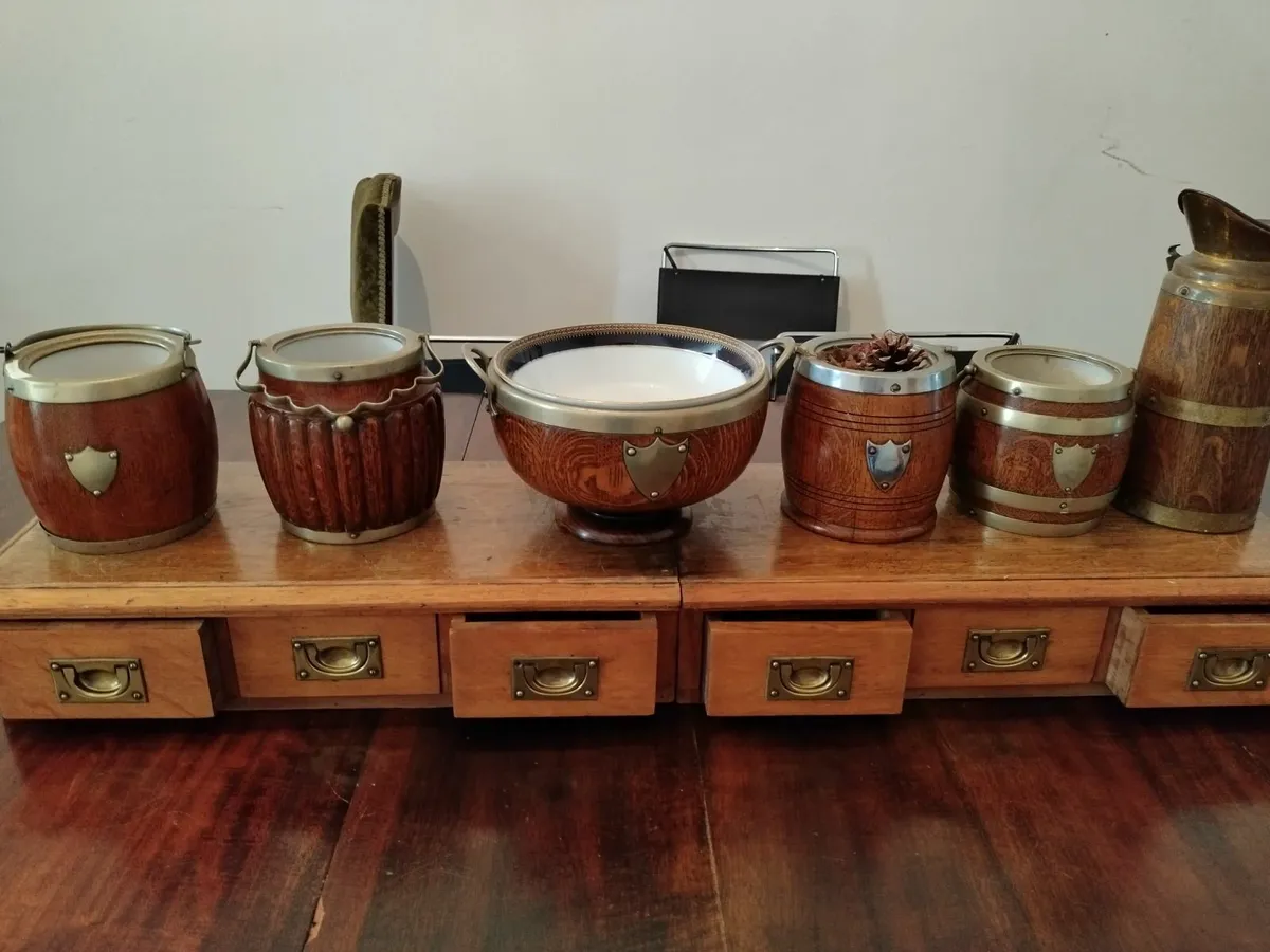 Antique biscuit barrel - Image 4