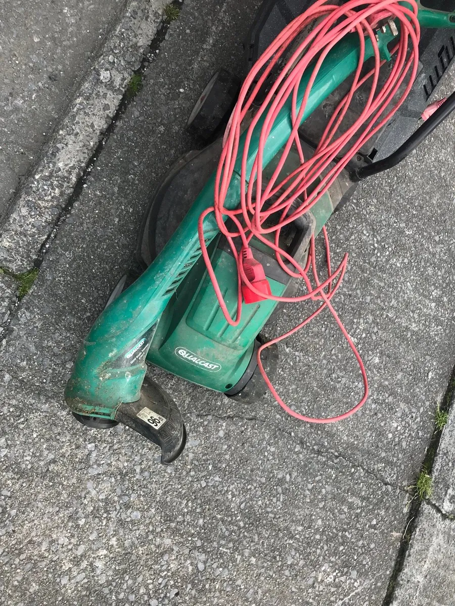 Electric lawnmower and strimmer - Image 1