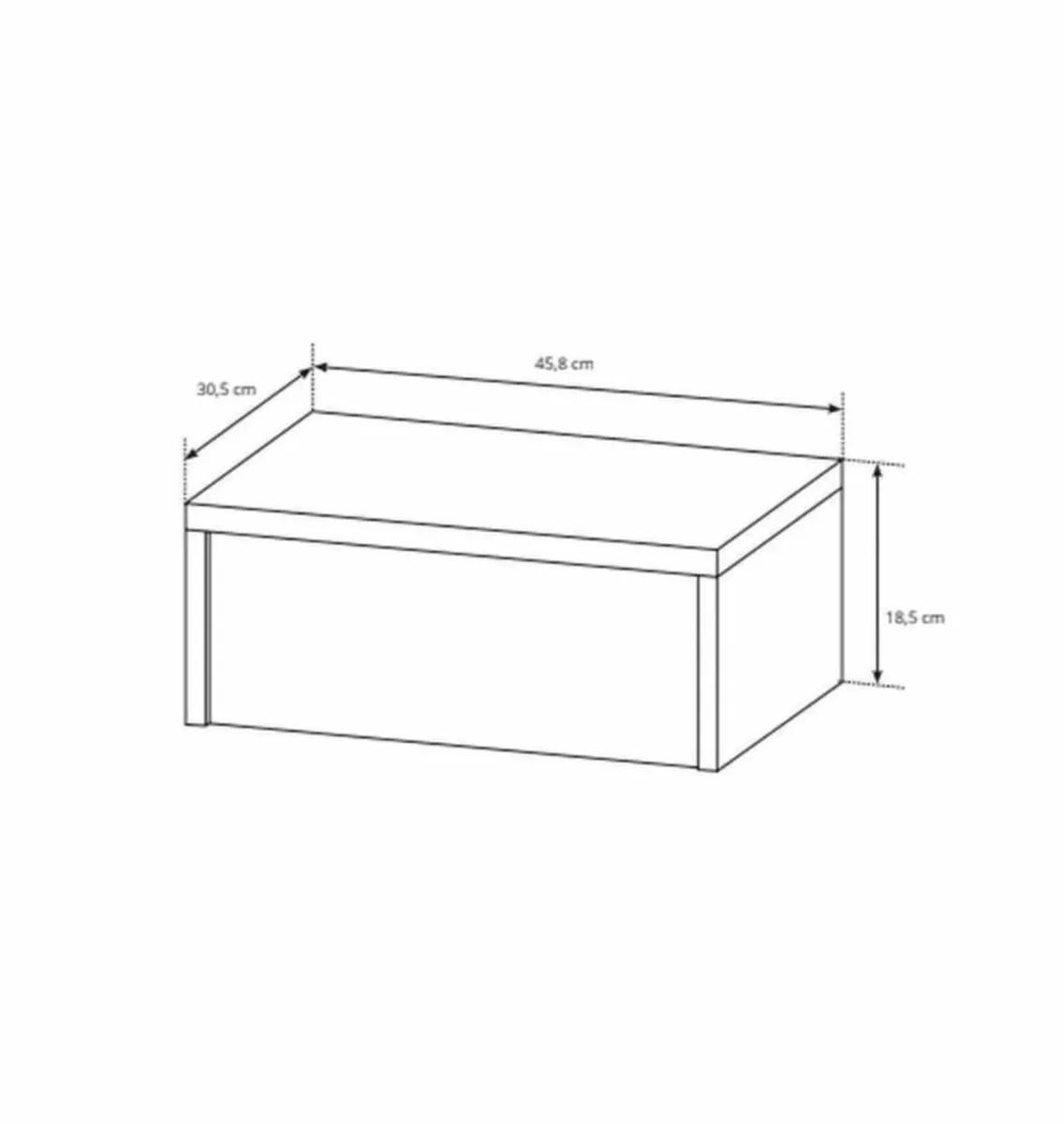 King Bed with drawers, back rest pillow, LED - Image 3