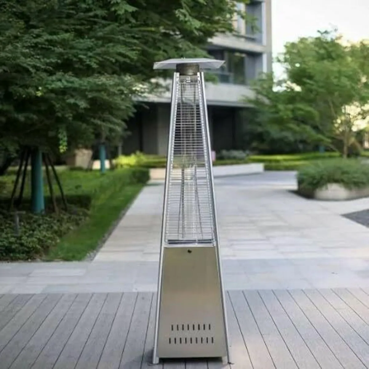 Gas Patio Heater 13KW Modern Pyramid Style - Image 1