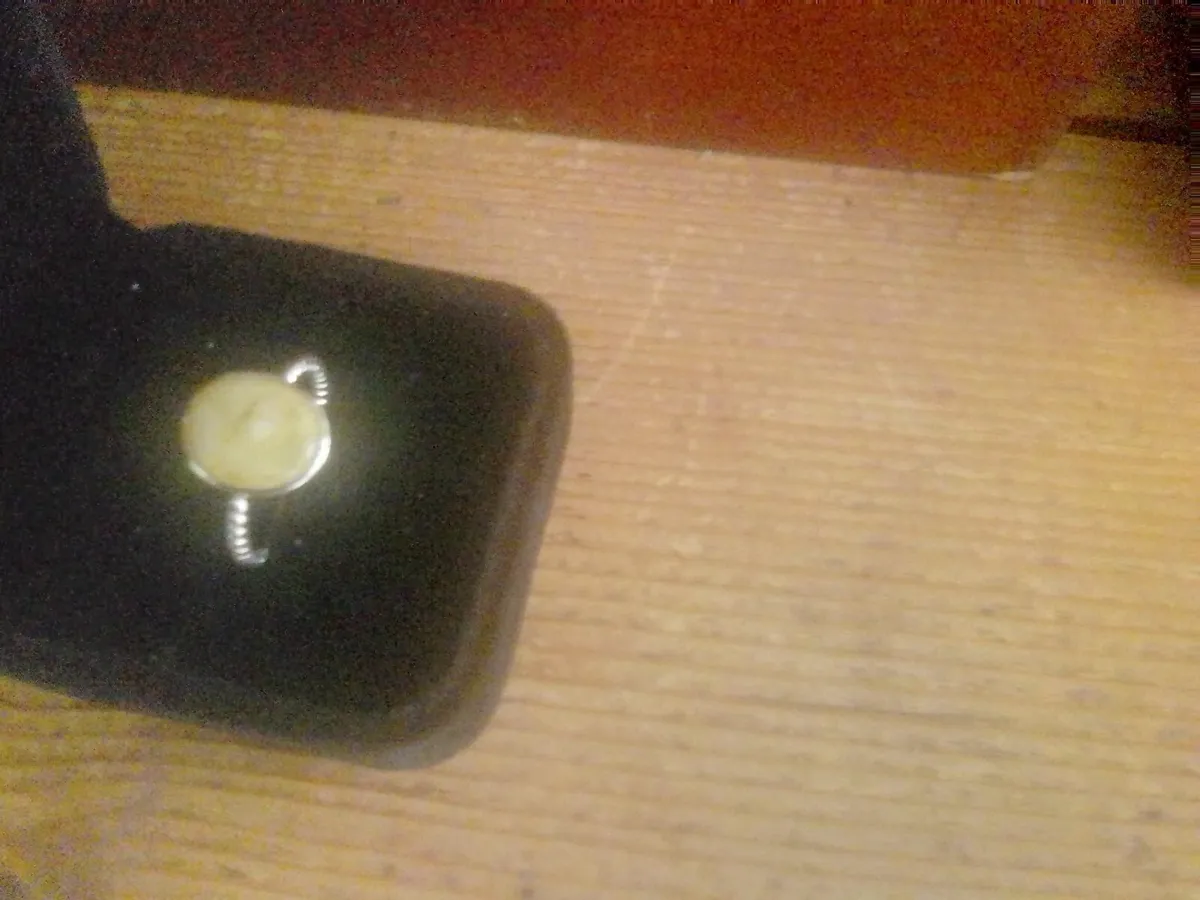 STG SILVER BUTTERSCOTCH BALTIC AMBER RING M - Image 3