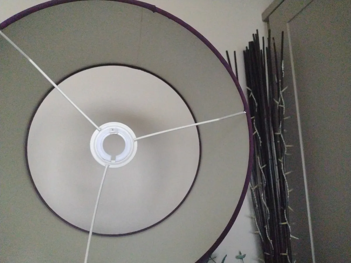 Large purple lamp/ceiling shade - Image 2
