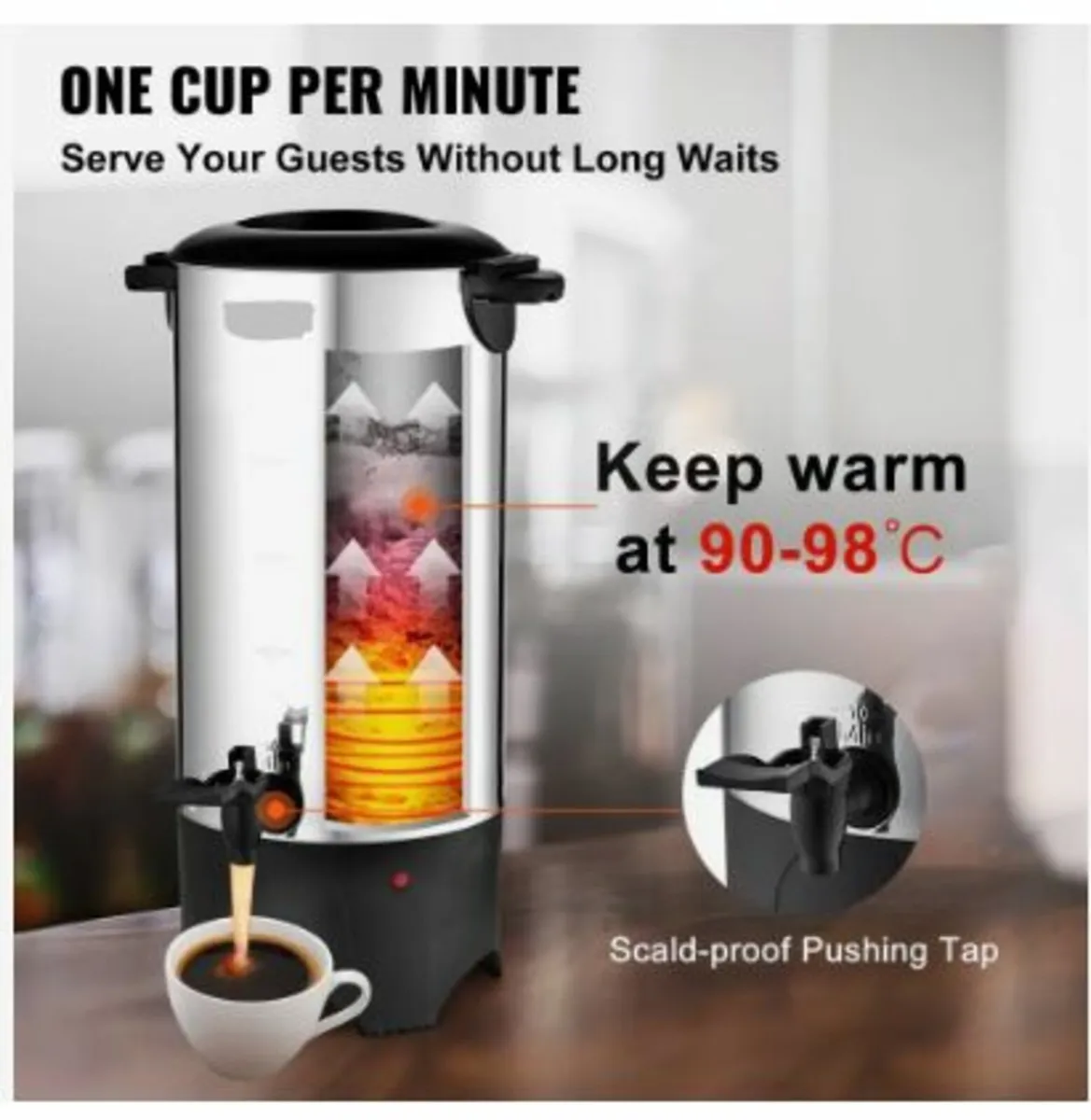 Commercial Coffee Urn 50 Cup - Image 3
