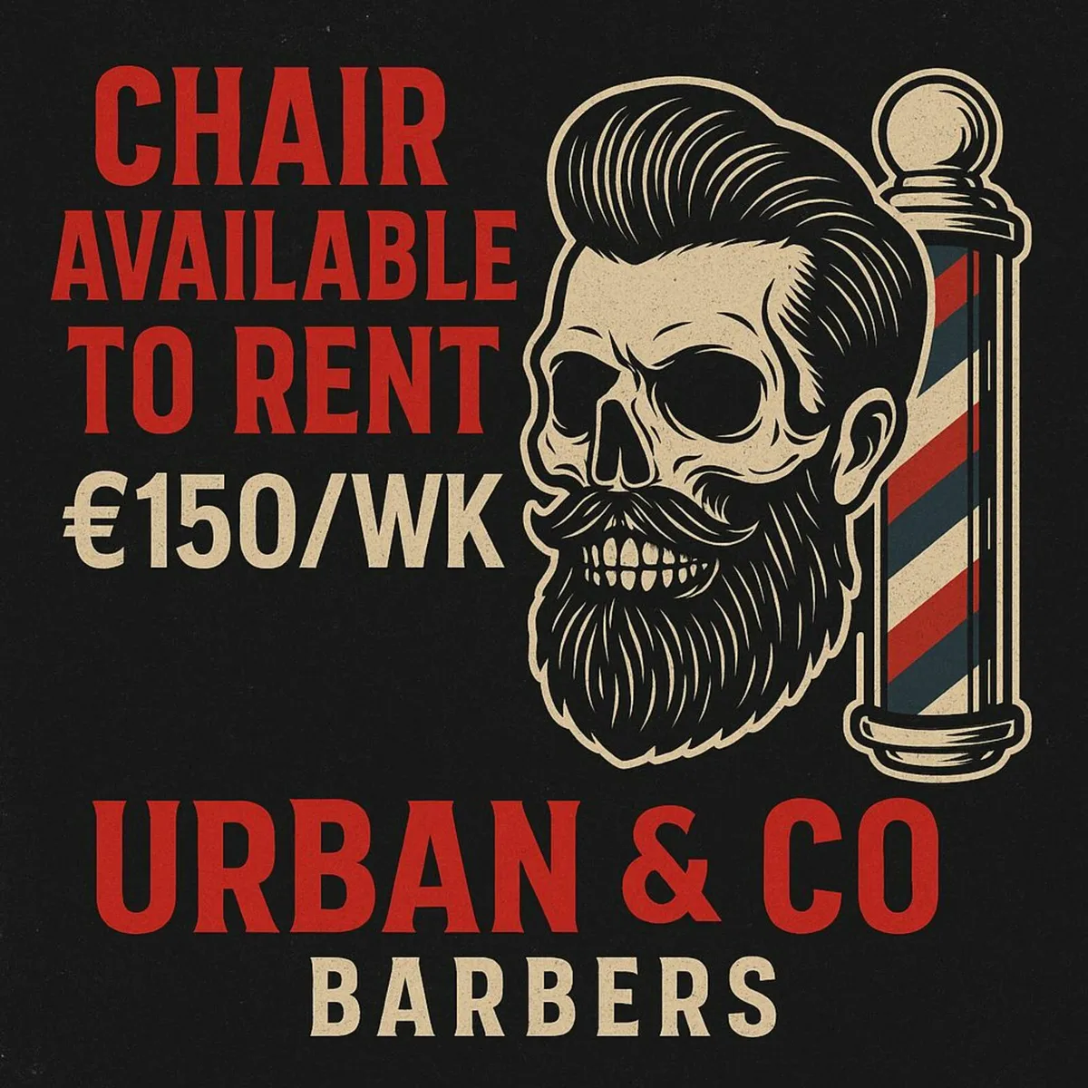 Barber chair to rent