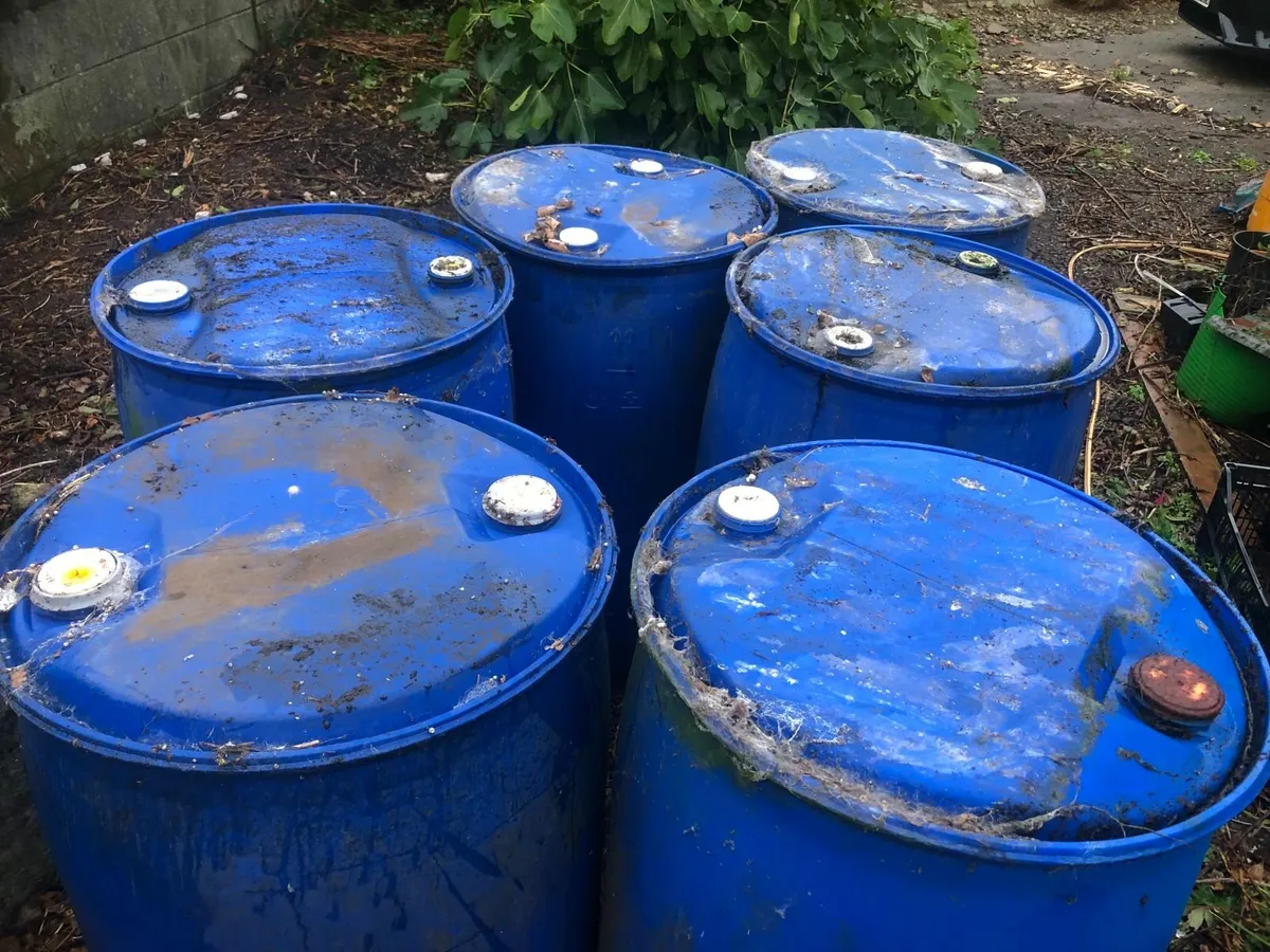 Large Plastic Barrels - Image 1