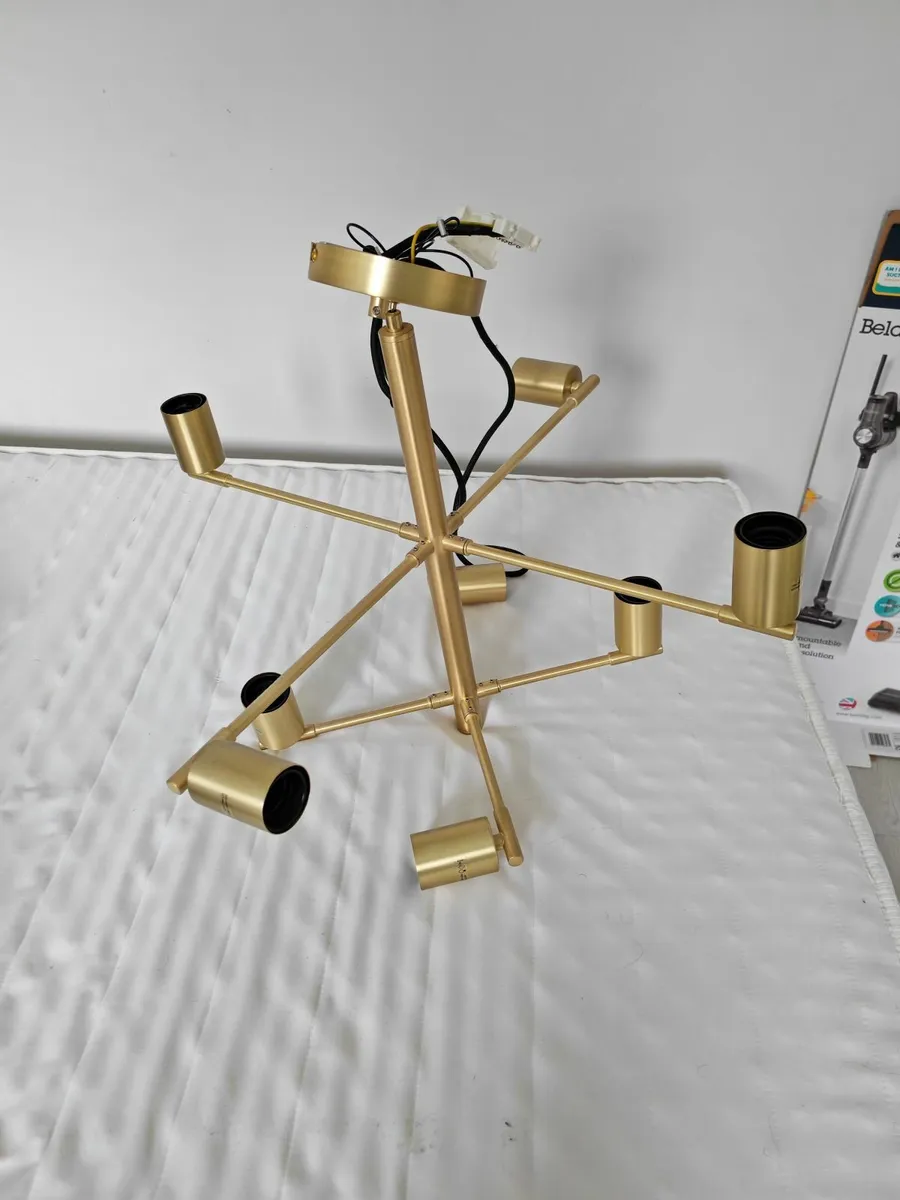 Modern hanging lamp gold 8-lights - Osprey - Image 2