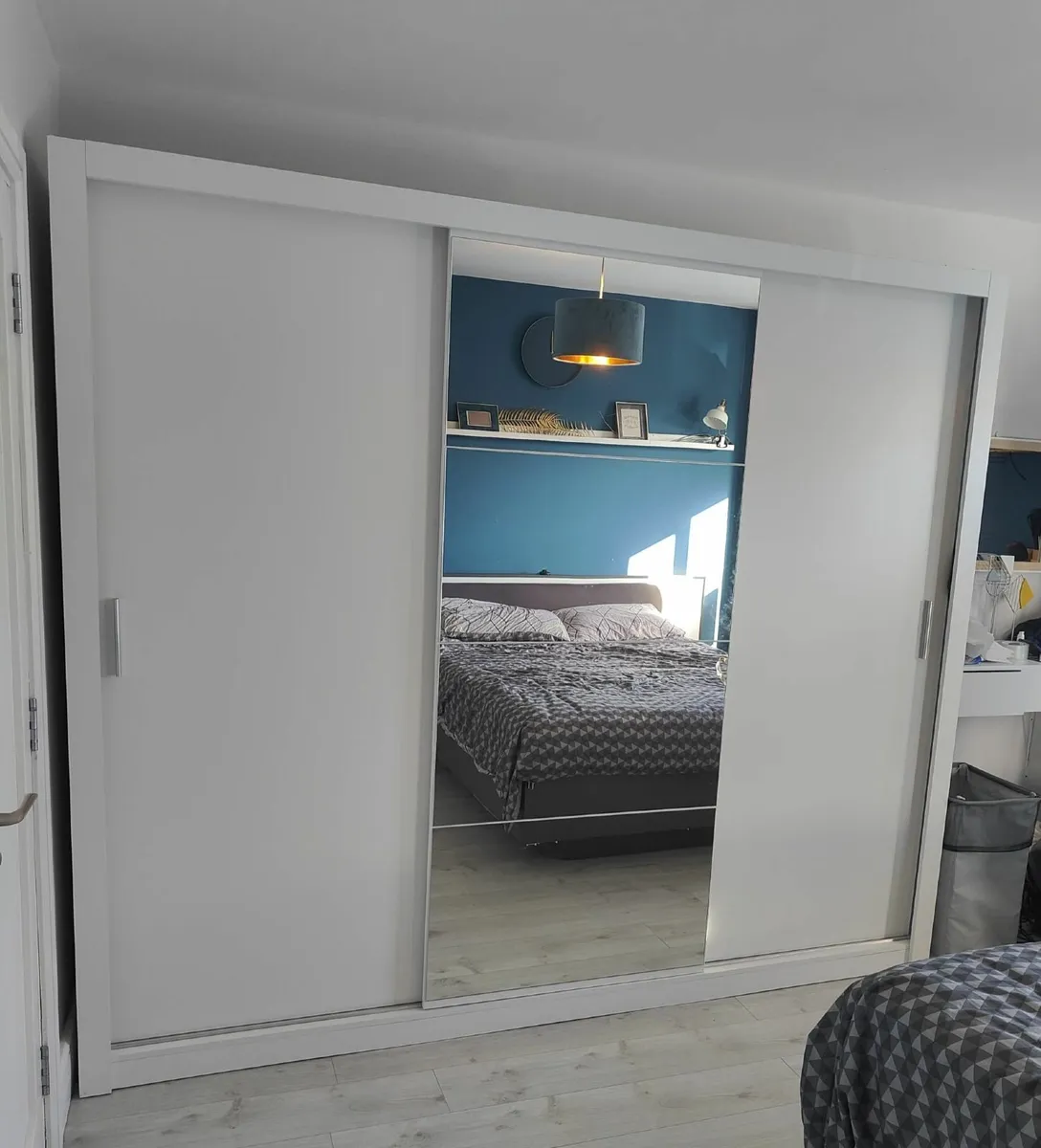 Sliding Door Wardrobe 250cm with mirror - Image 1