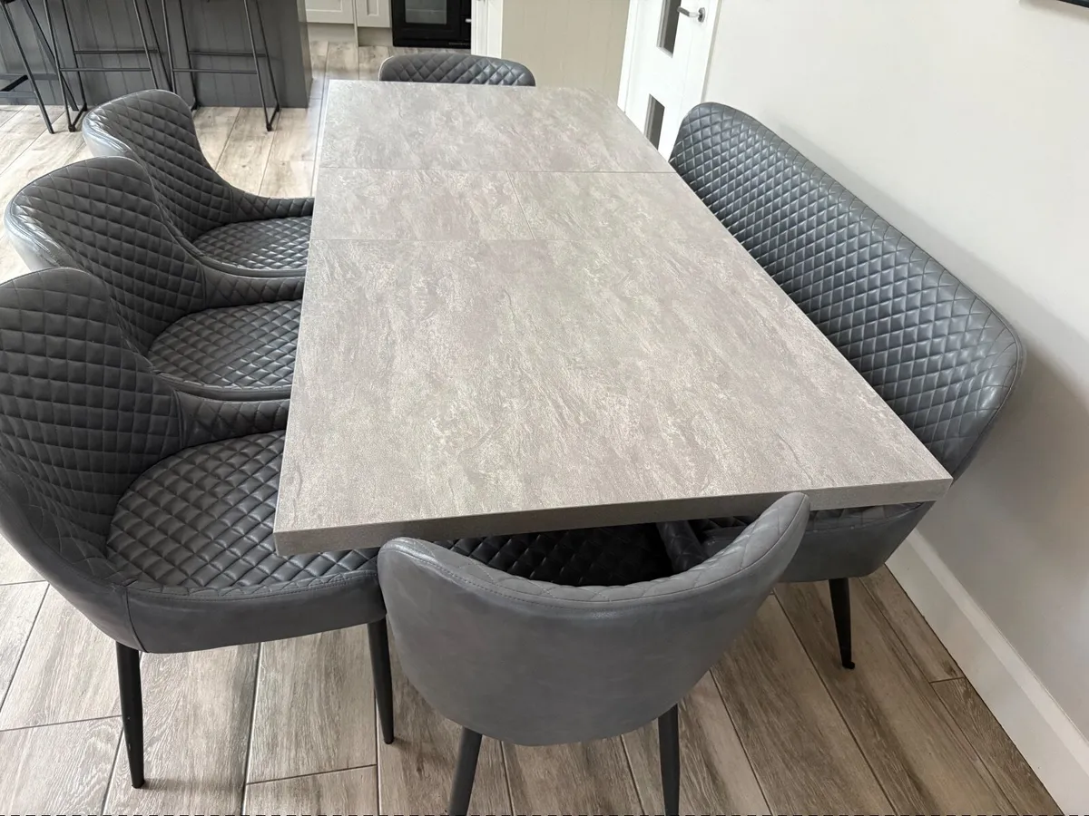 Kitchen Table & Chairs with Bench - Image 1