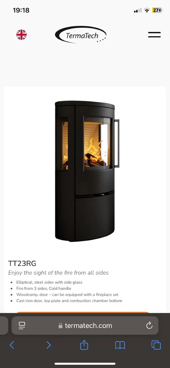 Wood burning stove - Image 1