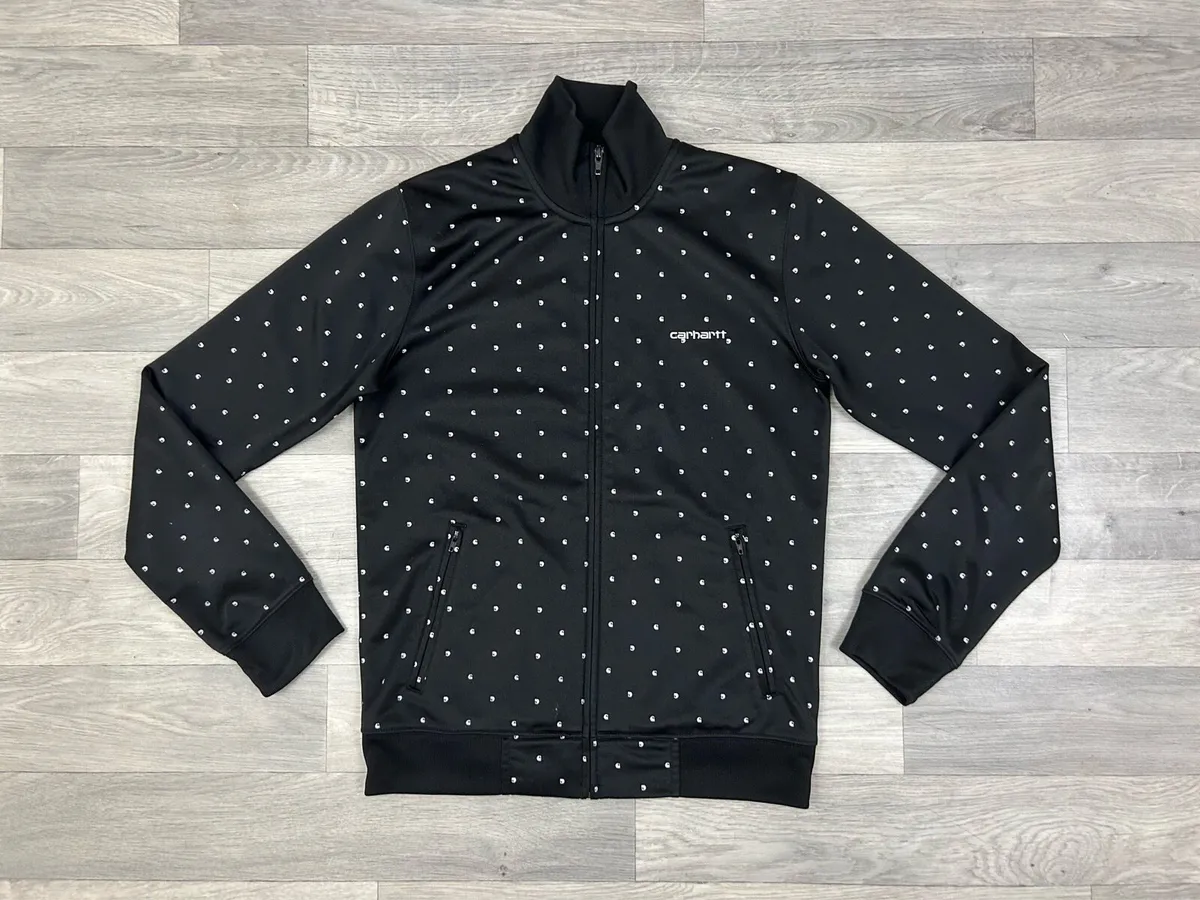 Carhartt Monogram Print Track Jacket Womens Small - Image 1