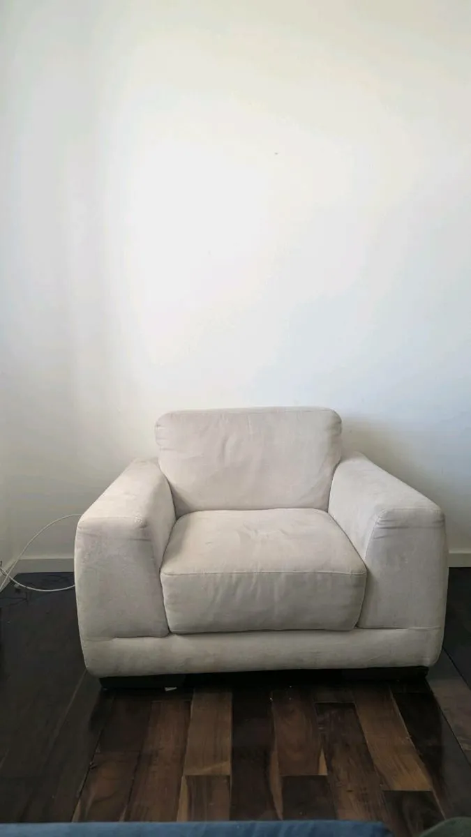 Beige Natuzzi Armchair - Image 1