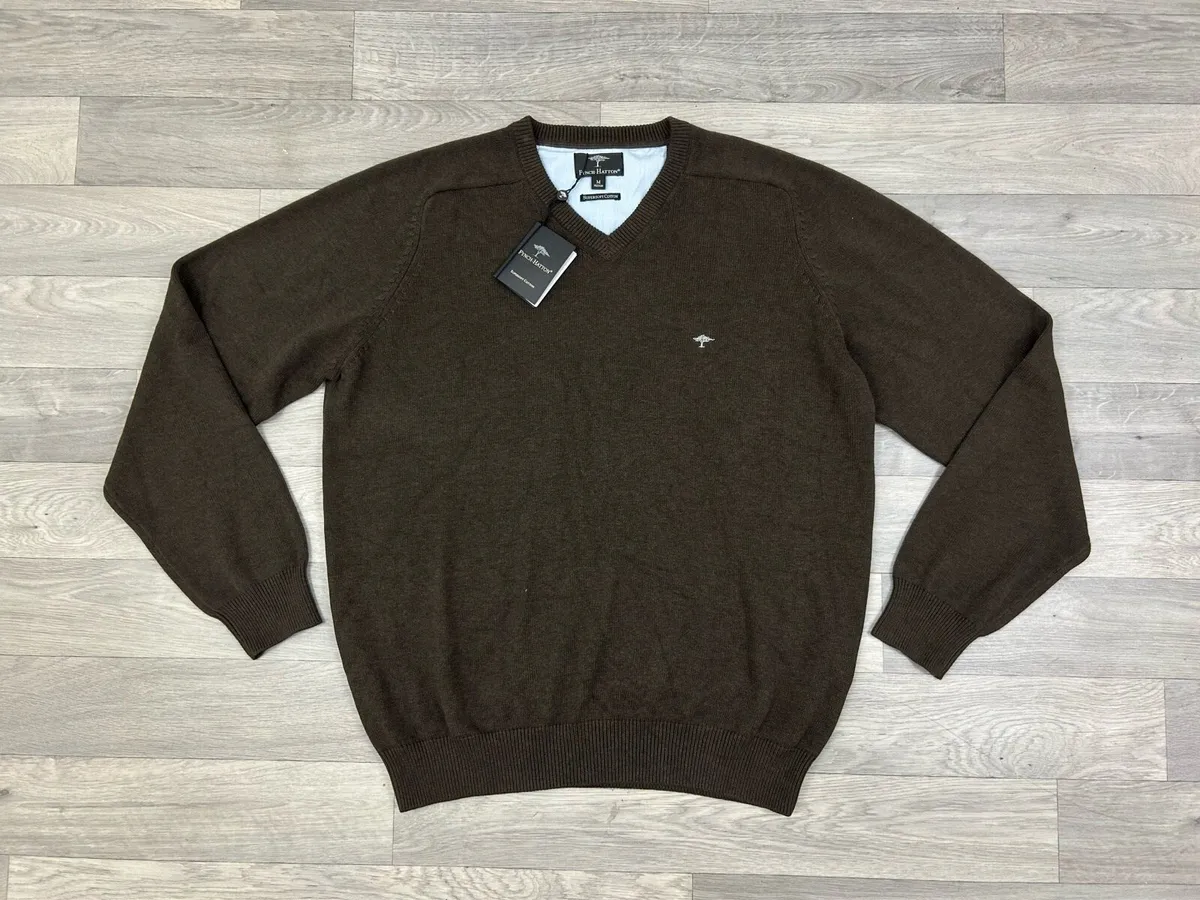 NEW Fynch Hatton Supersoft Cotton Jumper - Image 1