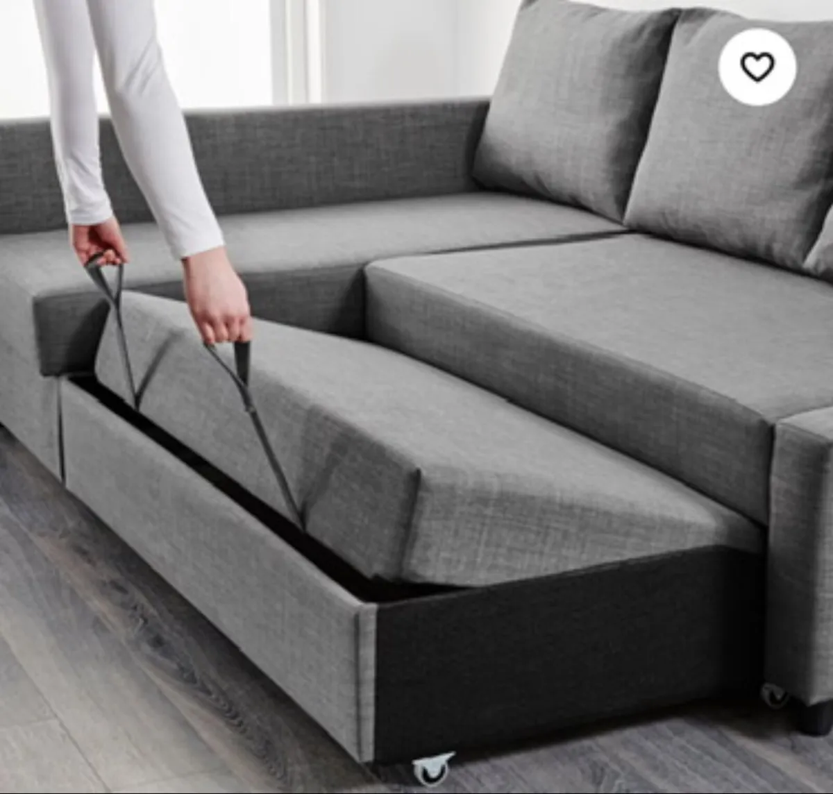 L-Shape Sofa Bed - great condition - Image 2