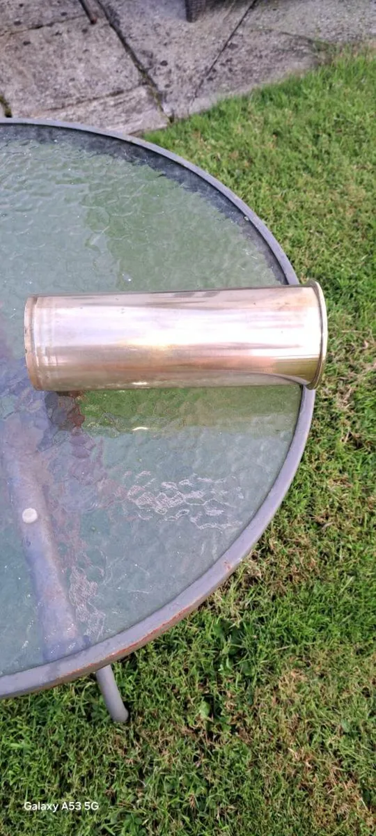 3 Old brass  shells - Image 3