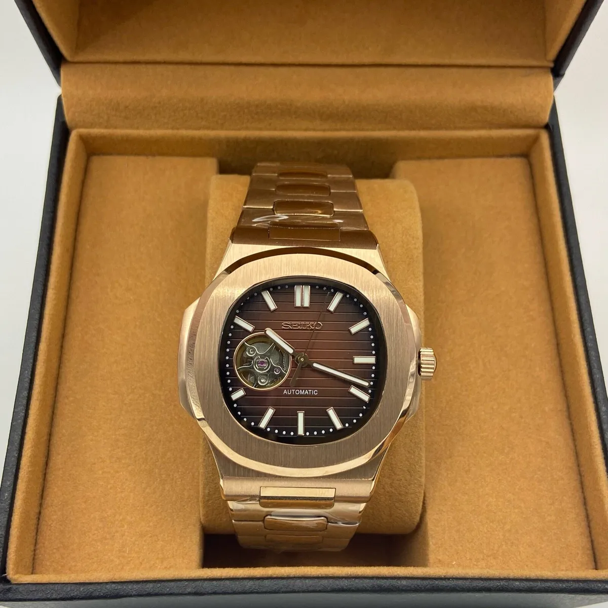Custom Seiko Mod Nautilus Style Automatic 41mm - Image 1