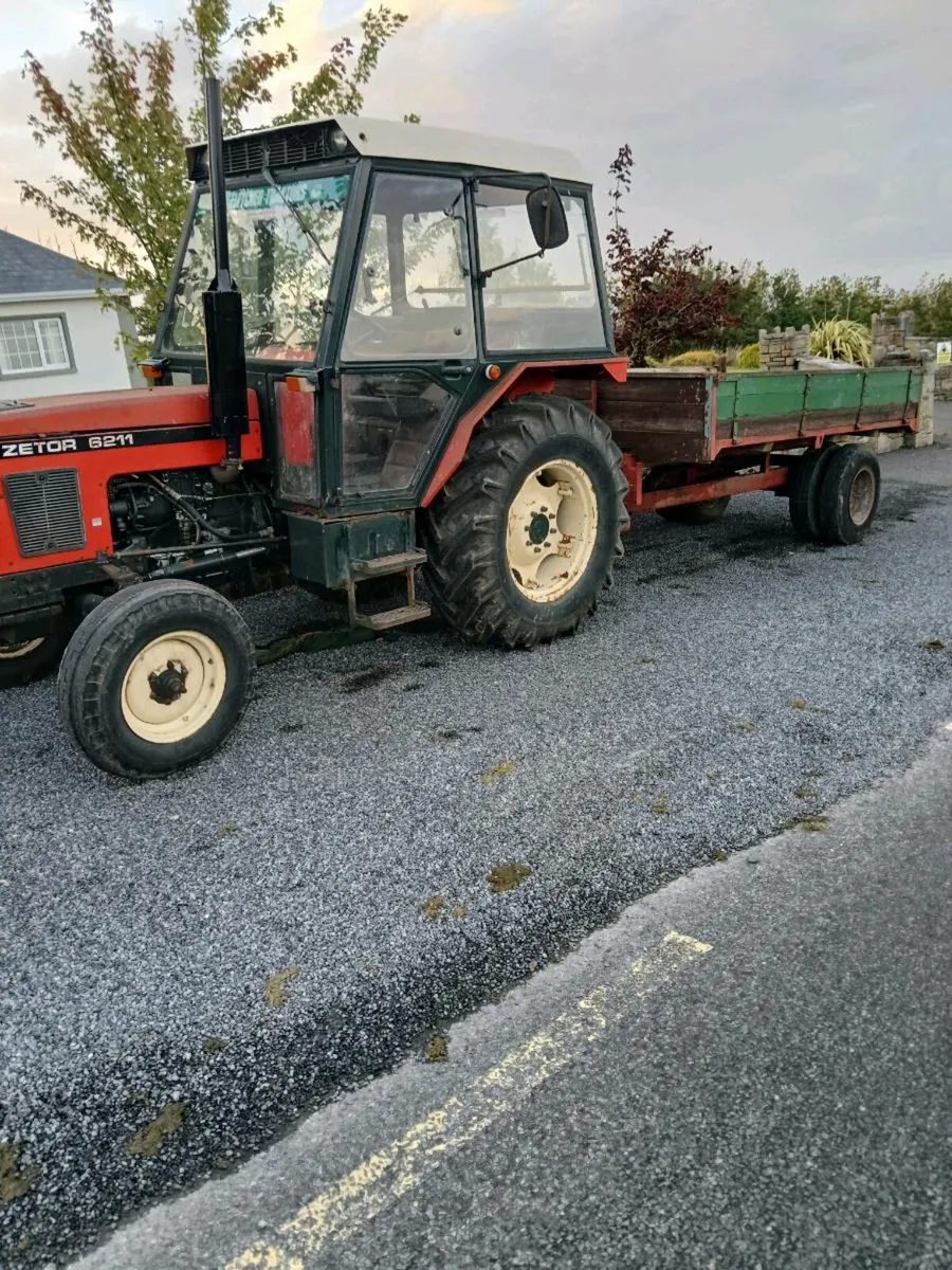 Zetor tractor and 10x6 trailer - Image 1