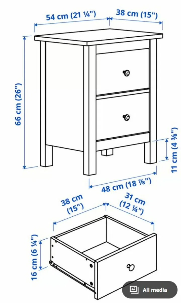 Bedside cabinet - IKEA - Image 3