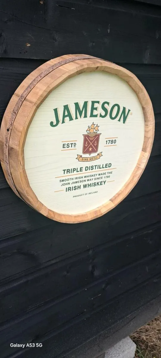 Jameson  half barrel sign
