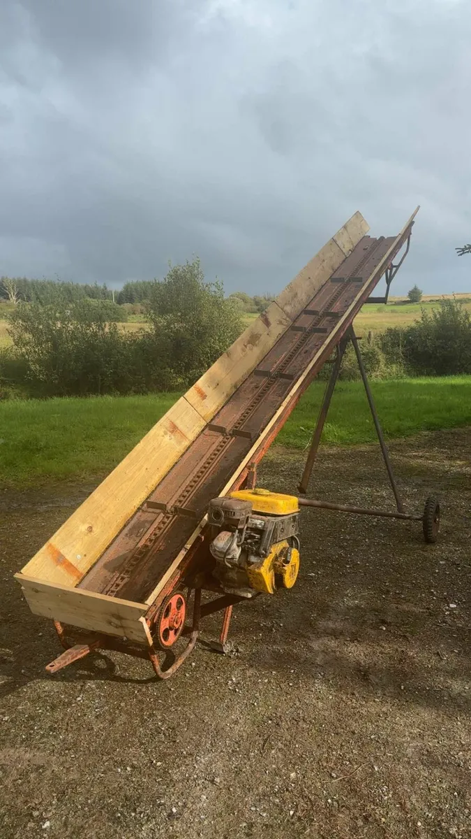 Wood elevator conveyor, bale elevator - Image 1