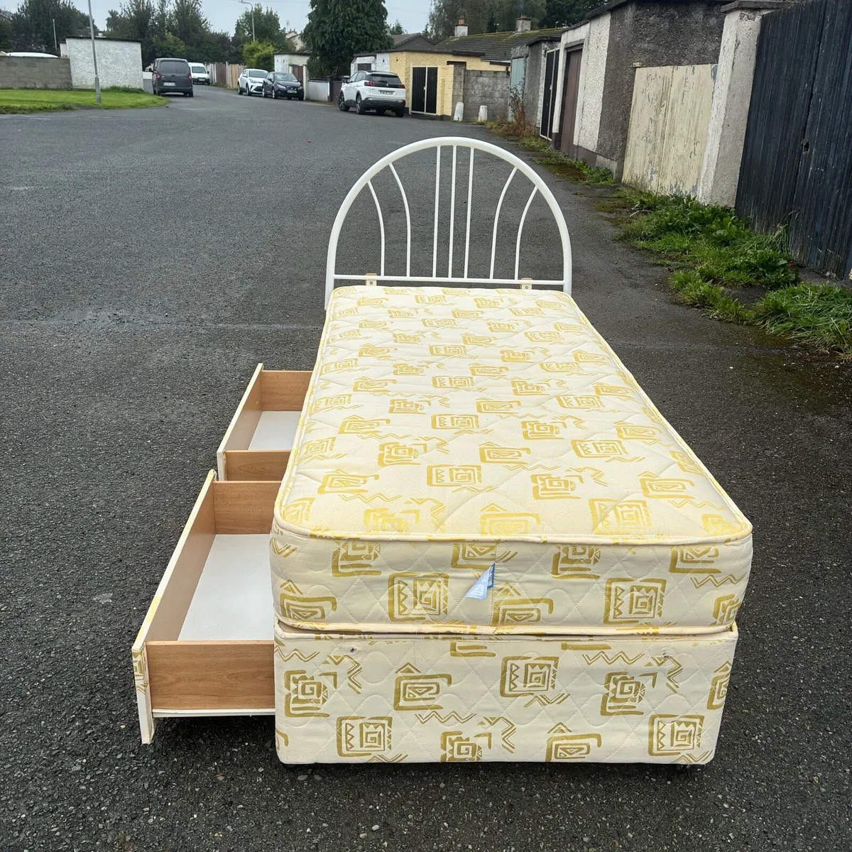 Respa Single bed with 2 drawers & Mattress - Image 2
