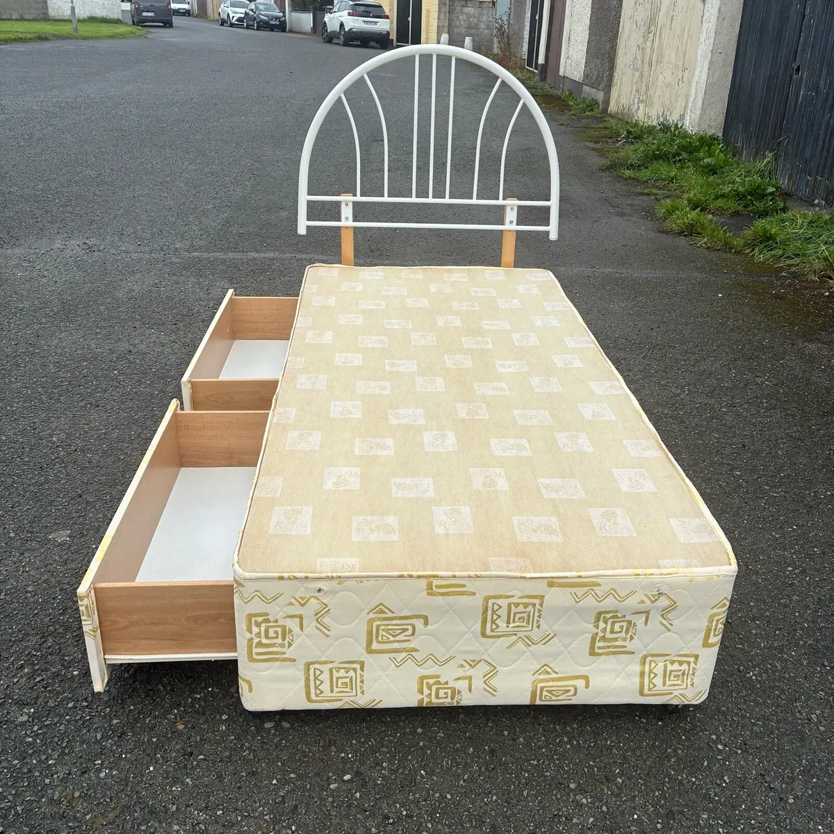 Respa Single bed with 2 drawers & Mattress - Image 4