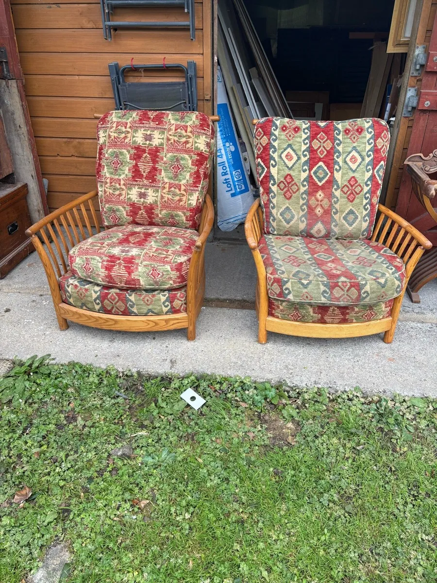 Vintage Ercol Sunroom chairs - Image 1