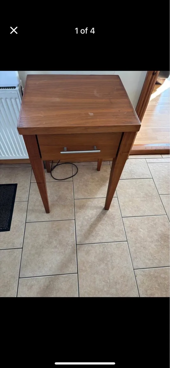 2 roller drawer bedside stands - Image 1