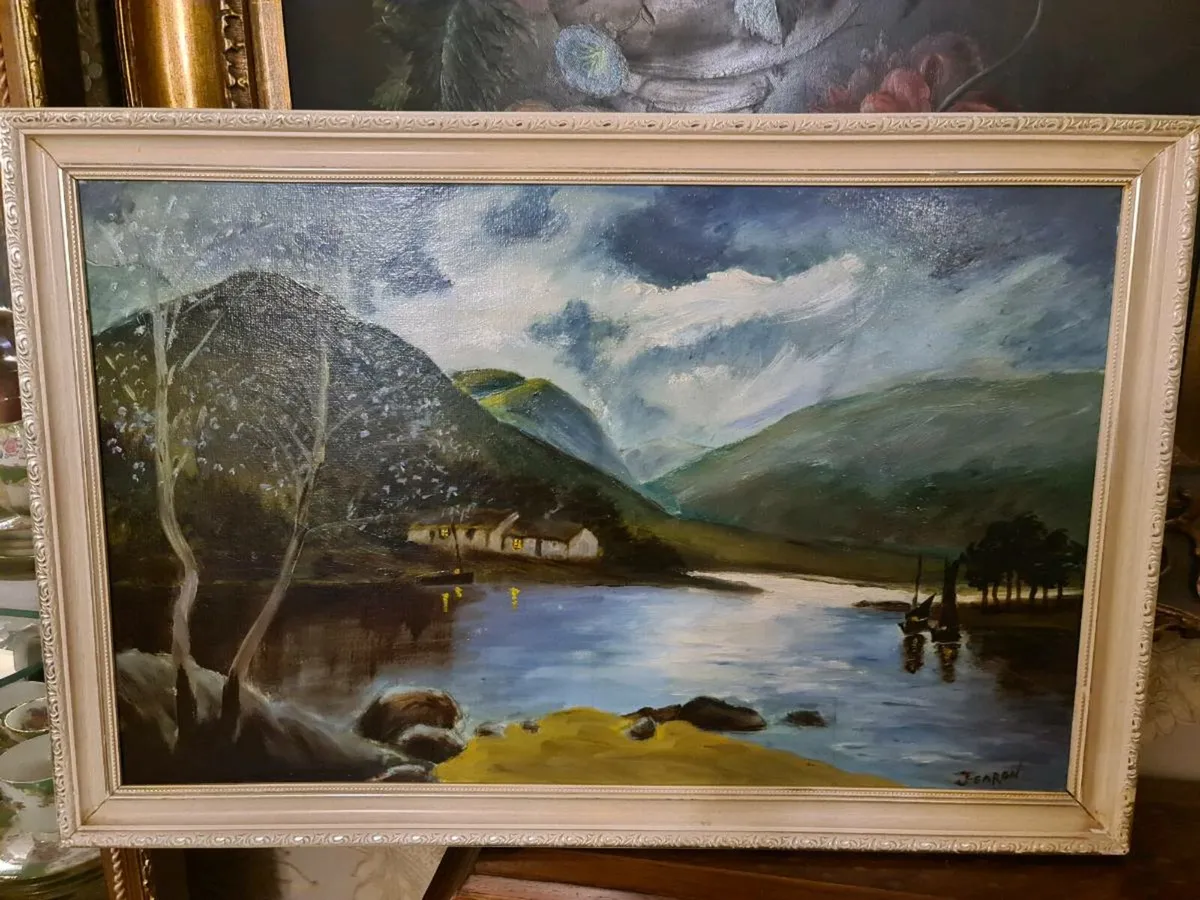 Vintage signed oil painting POSTAGE AVAILABLE - Image 2