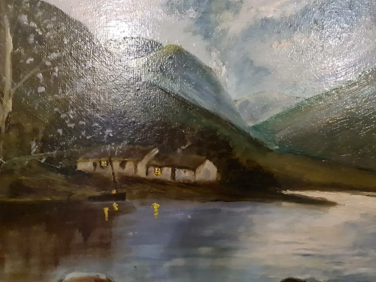 Vintage signed oil painting POSTAGE AVAILABLE - Image 3
