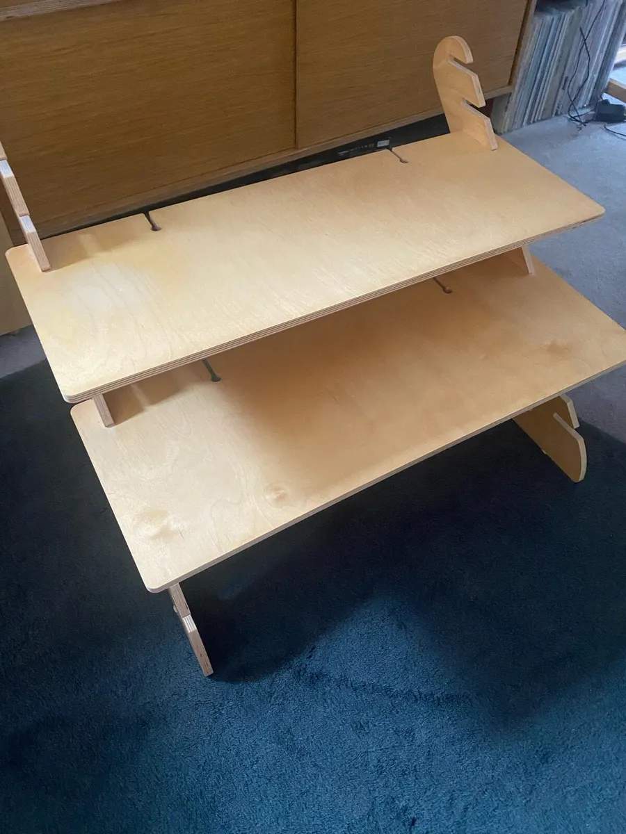 Wooden desktop standing desk - Image 1