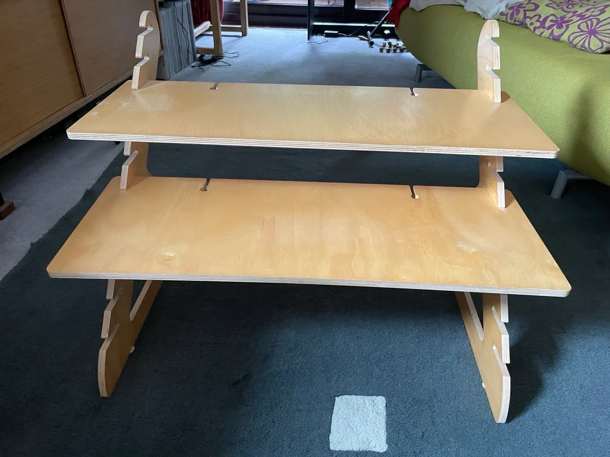 Wooden desktop standing desk - Image 4