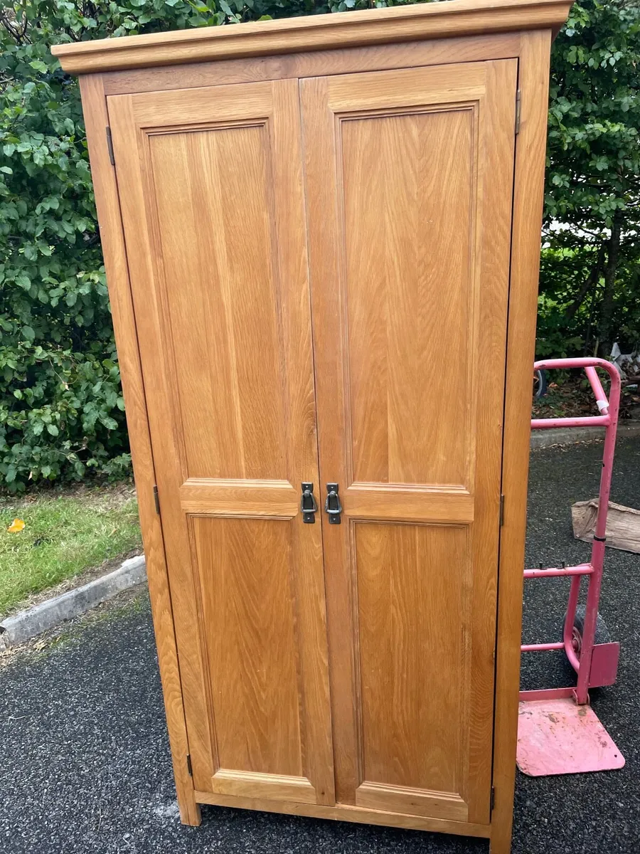 Pine Solid Double Wardrobe - Image 2