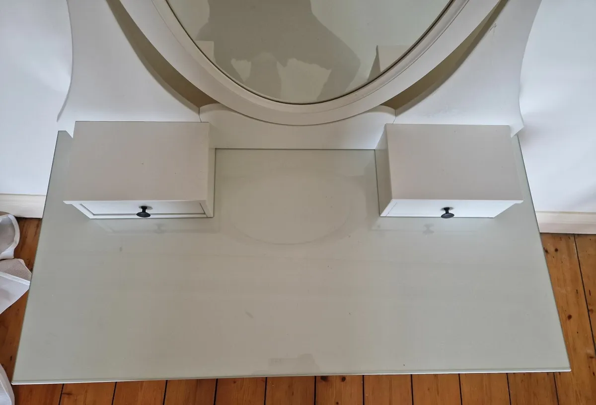 Ikea Hemnes - White Dressing table with Mirror - Image 2