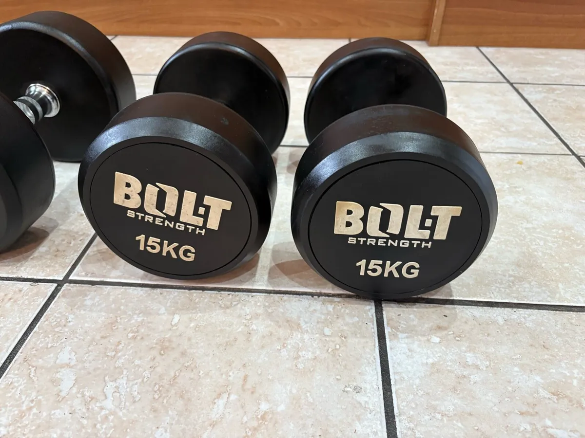 COMMERCIAL RUBBER DUMBBELLS, SAVE 130 EURO!! - Image 3