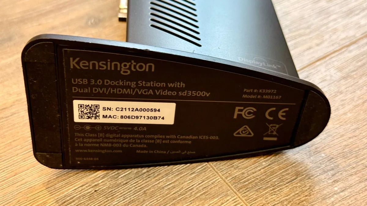 Kensington USB 3.0 Dual Display Docking - Image 3
