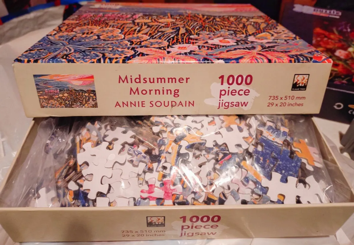 TWO JIGSAW PUZZLES 1000 PIECES (NEW & USED). - Image 3