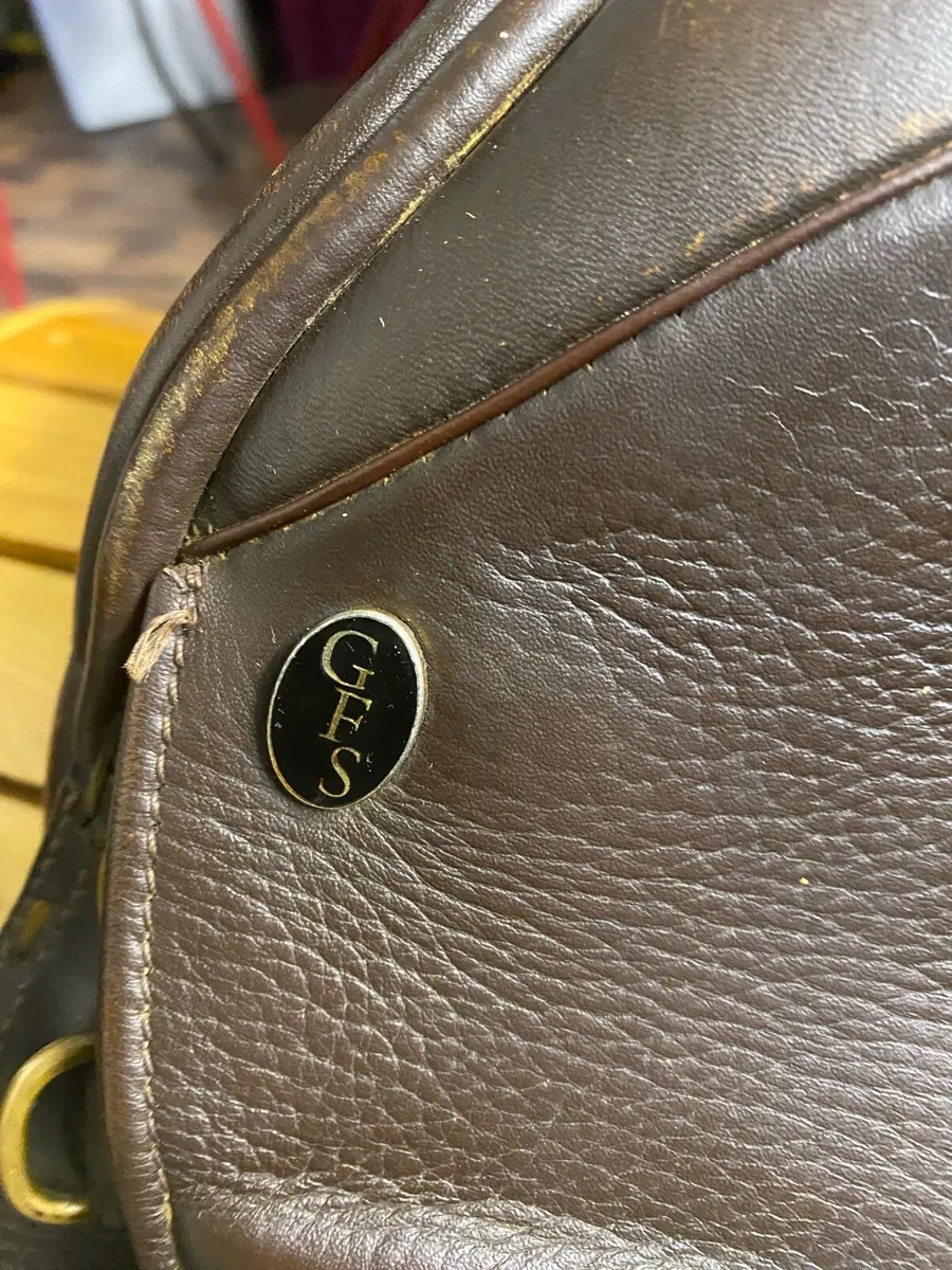 18” GFS brown Leather saddle - Image 4
