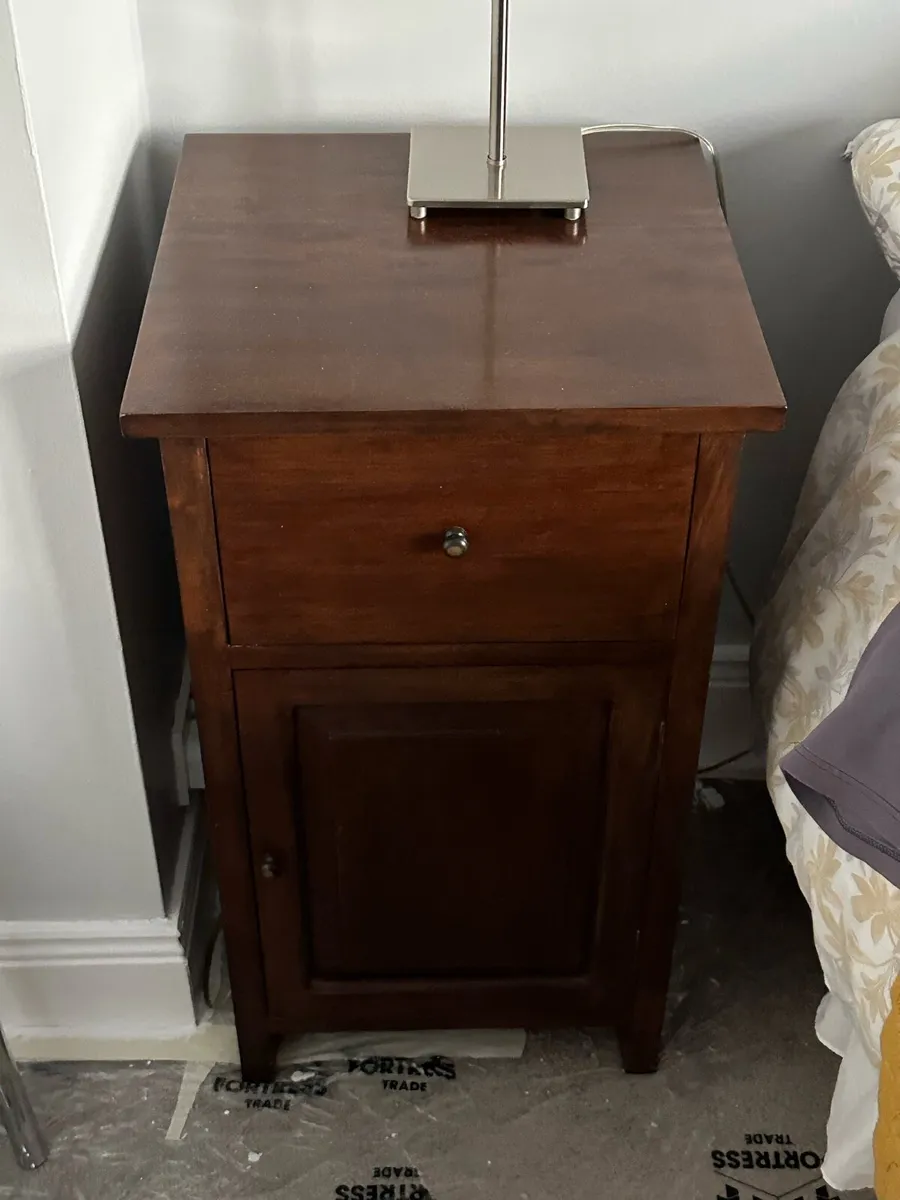 2 Solidwood Handmade Bedside Lockers - Image 2