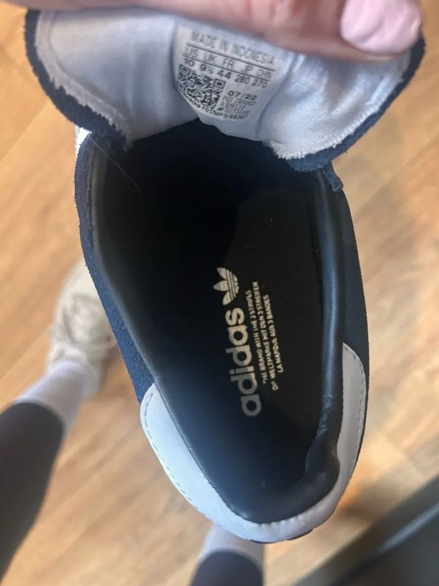 adidas Originals Navy Samba Suede Trainers - Image 3